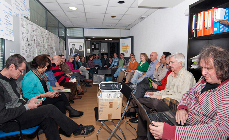 Reunión mensual de la mesa ampliada de Madrid en la sede de la calle Jiloca