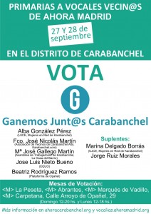 Lista Ganemos Carabanchel