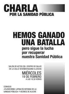 Charla de Sanidad en Aluche