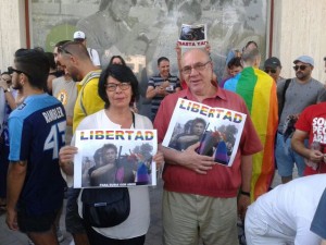 ante la embajada rusa, 