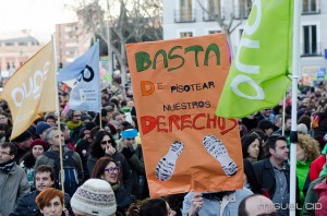 EQUO en la marea ciudadana el 23F