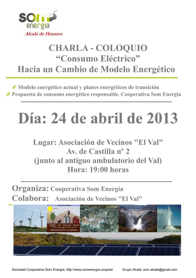 Som Energia Alcala-Charla Coloquio-Consumo Electrico-24-04-2013