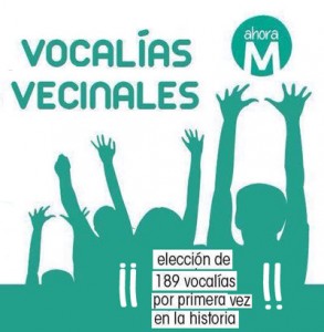 Vocalias vecinales Ahora Madrid